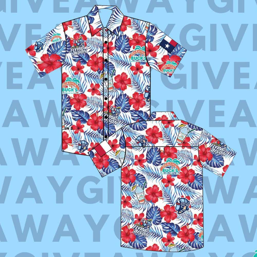 2025 Abilene Flying Bison Hawaiian Shirt Giveaway Moonbestprint