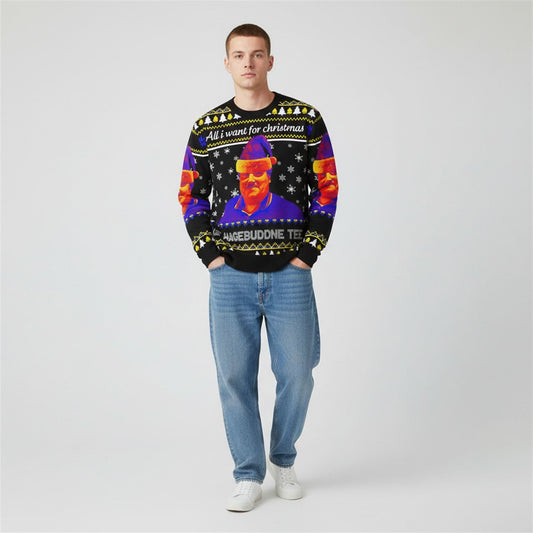 2026 All I Want For Christmas Is Hagebuddne Tee Ugly Sweater - Moonbestprint