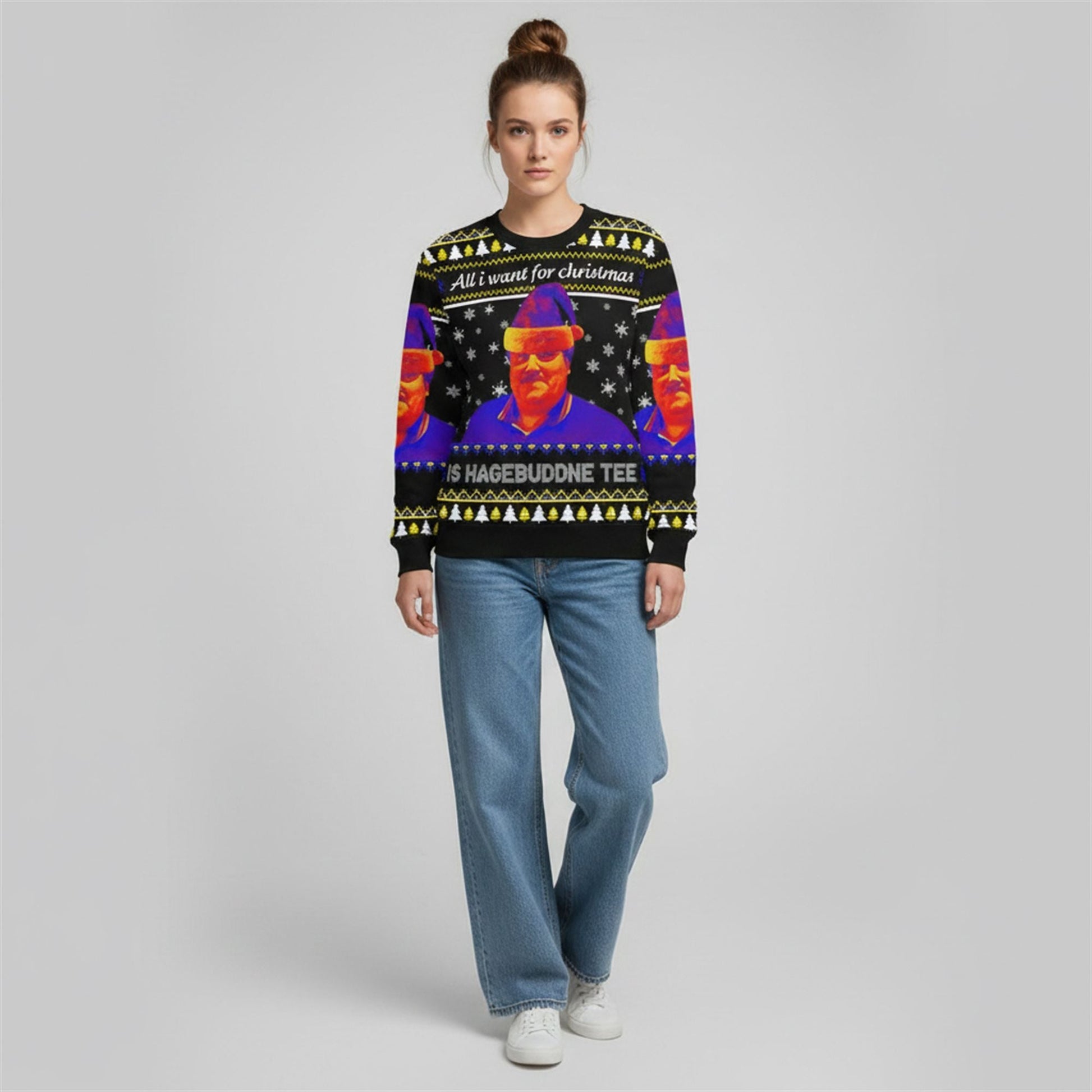 2026 All I Want For Christmas Is Hagebuddne Tee Ugly Sweater - Moonbestprint