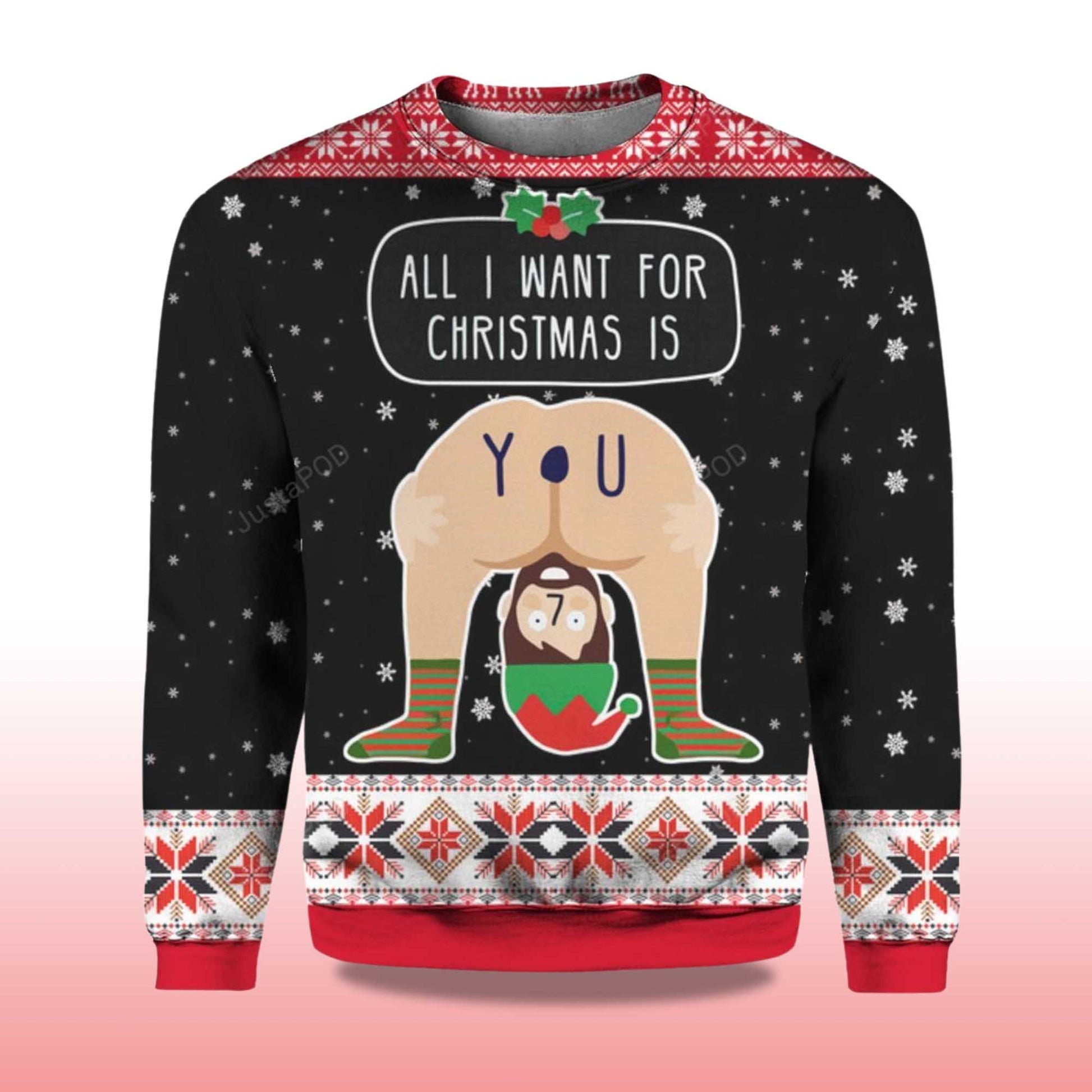 2026 All I Want For Christmas Is You Christmas Ugly Sweater Moonbestprint