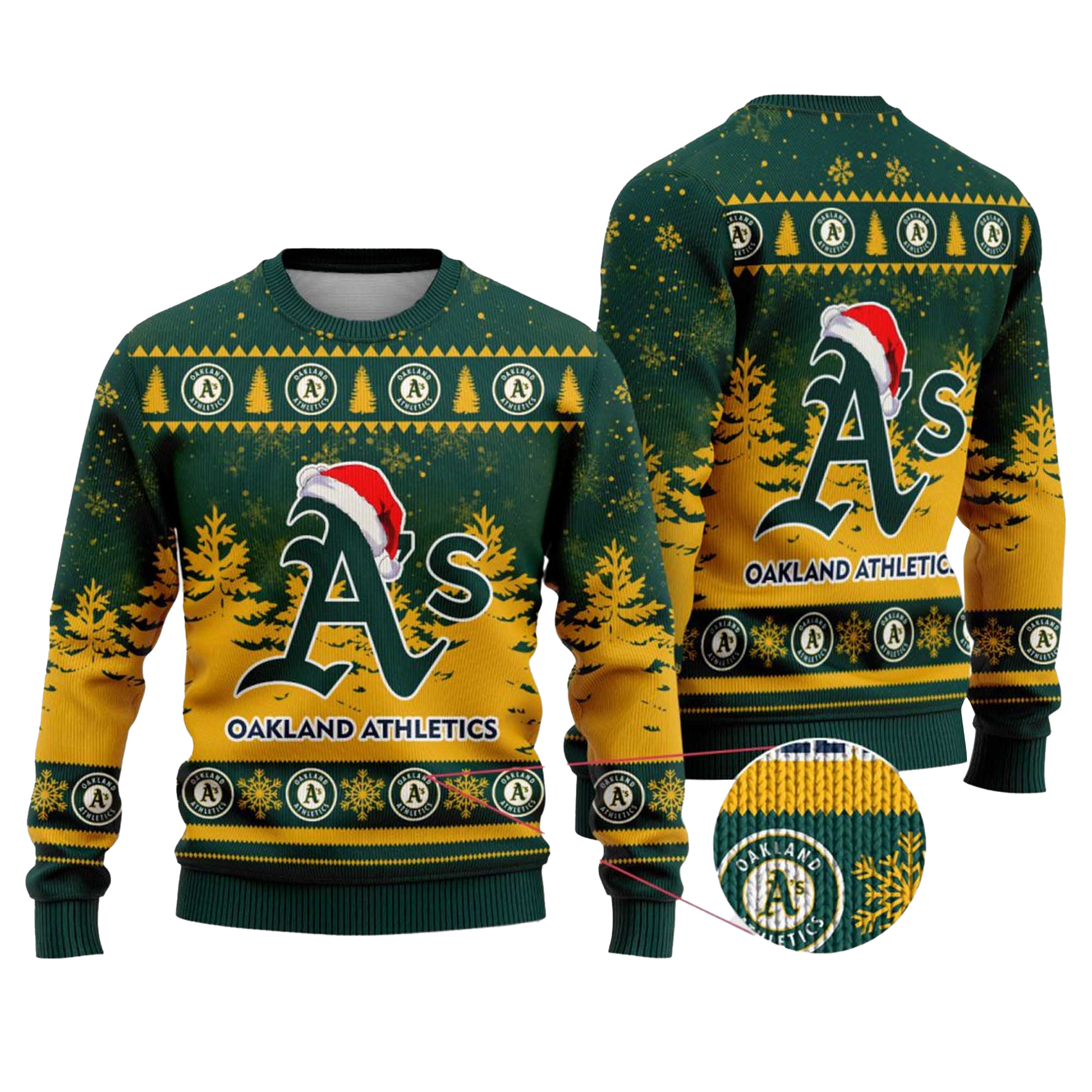 2025 Athletics Snowflakes Christmas Ugly Sweater – Moonbestprint