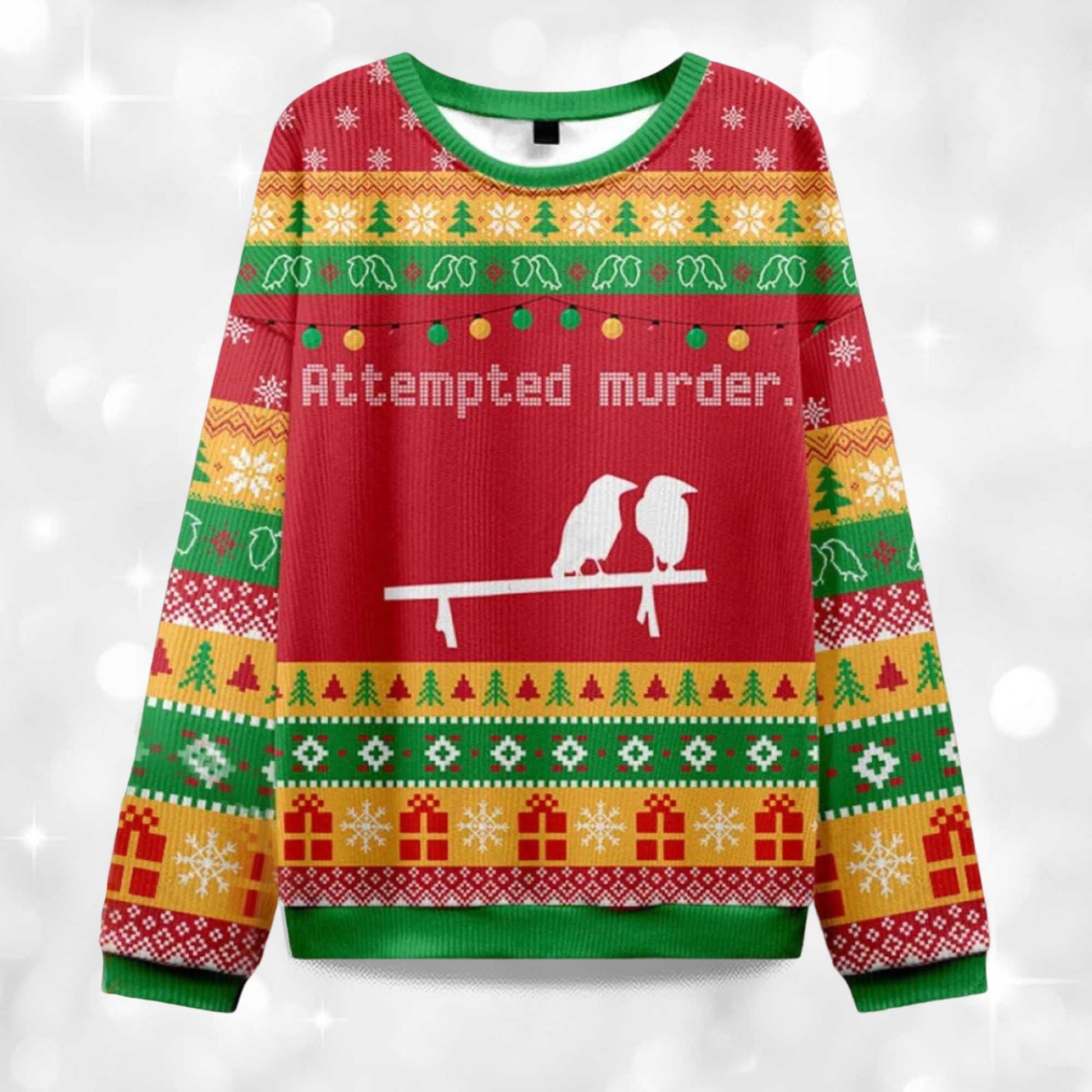 2026 Attempted Murder Ugly Christmas Sweater Moonbestprint