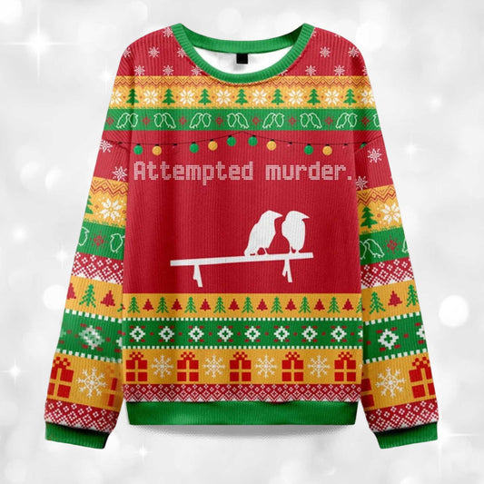 2026 Attempted Murder Ugly Christmas Sweater Moonbestprint