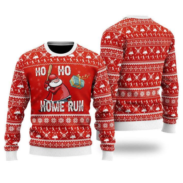 2025 Baseball Ho Ho Homerun Ugly Christmas Sweater – Moonbestprint