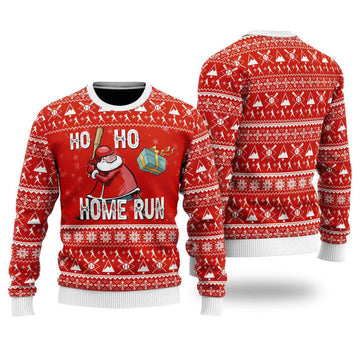 2025 Baseball Ho Ho Homerun Ugly Christmas Sweater – Moonbestprint