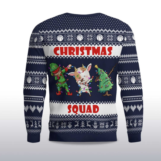 2026 Basketball Christmas Squad Ugly Christmas Sweater Moonbestprint