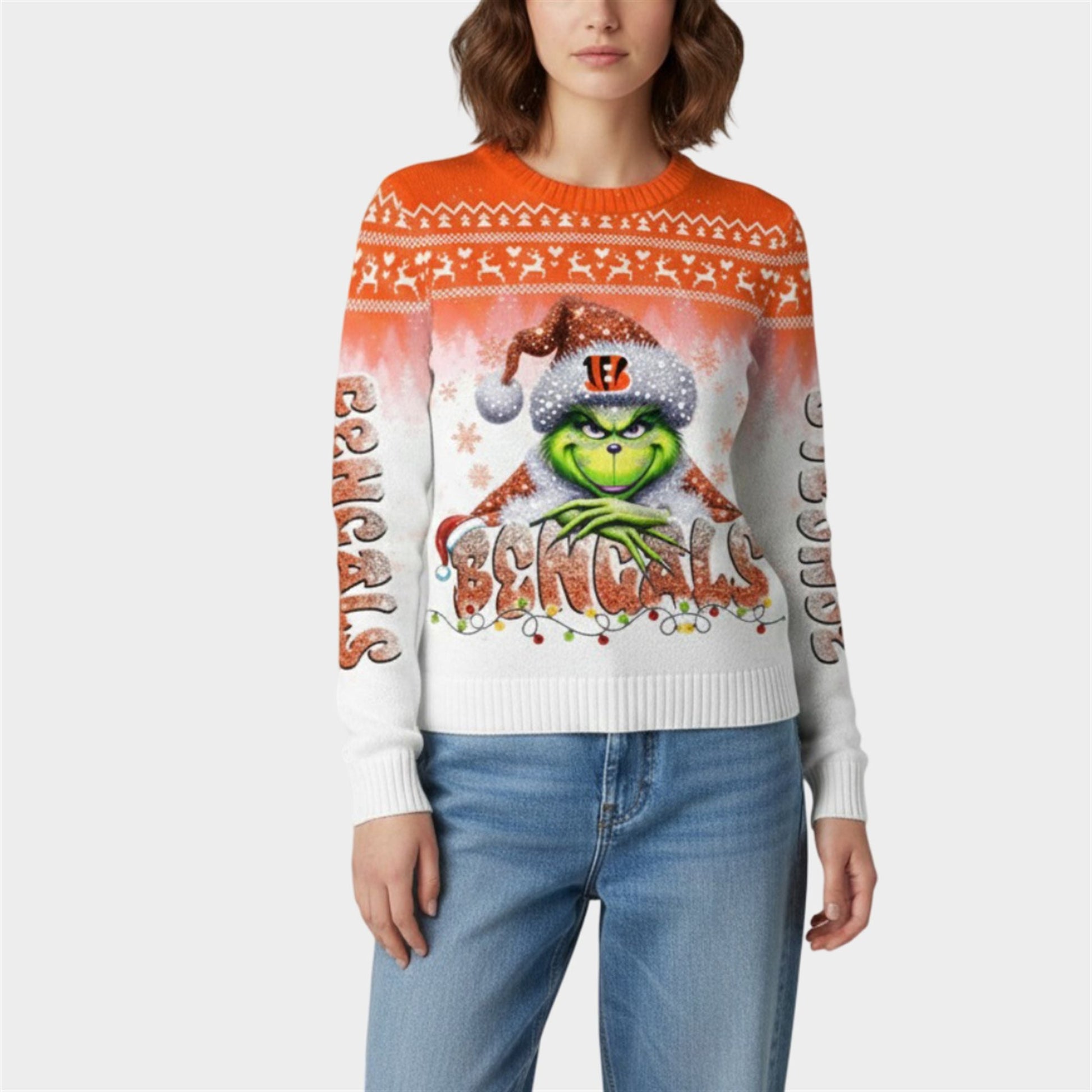 2026 Bengals Grnch Season Christmas Ugly Sweater - Moonbestprint
