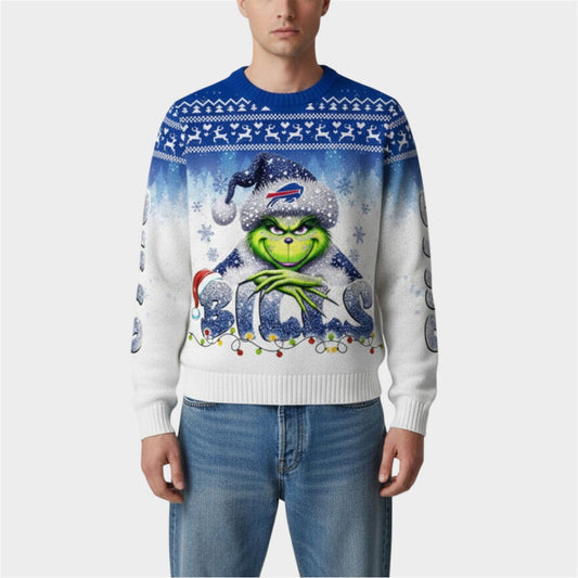2026 Bills Grnch Season Christmas Ugly Sweater - Moonbestprint