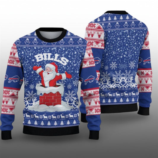 2026 Bills Santa Ugly Christmas Sweater - Moonbestprint
