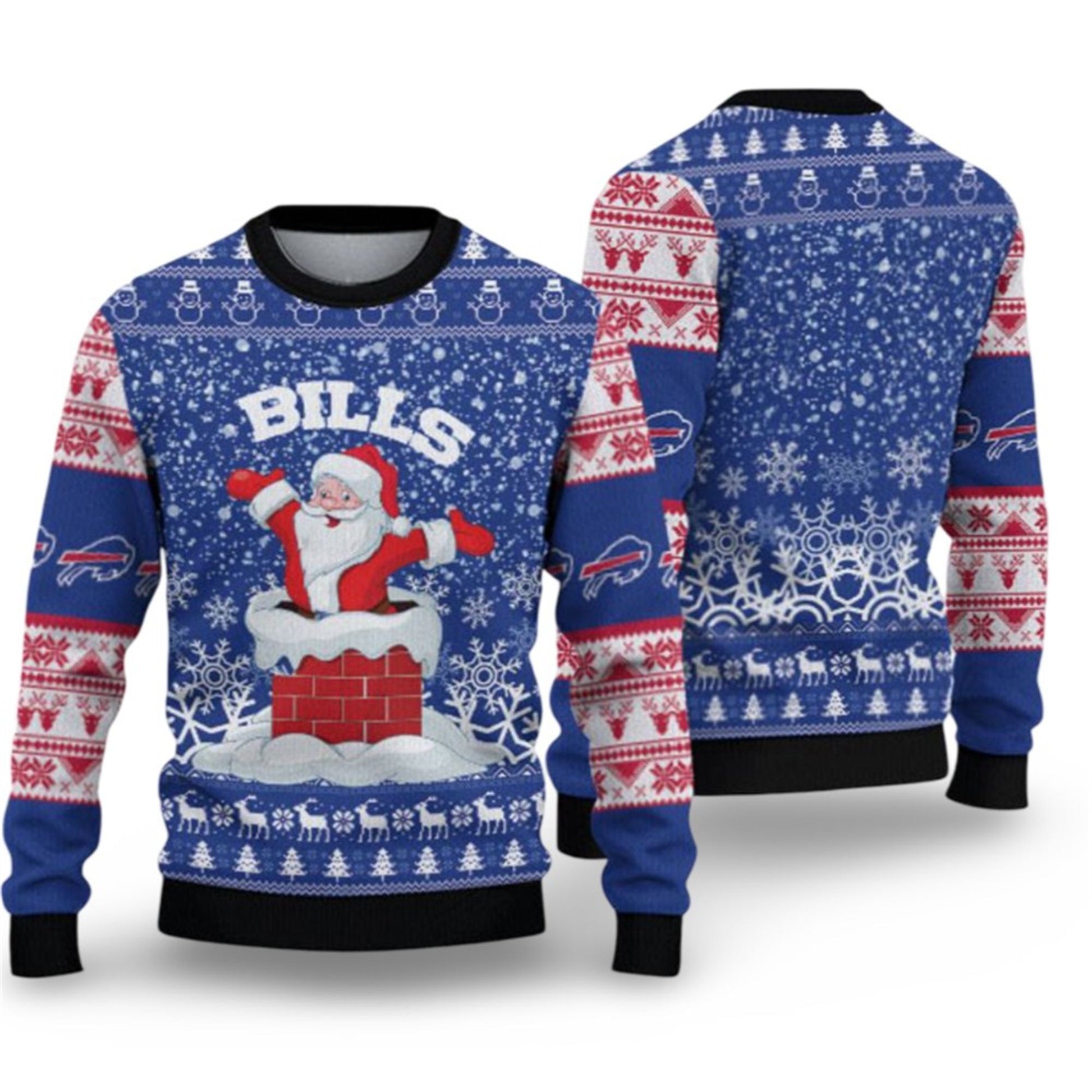 2026 Bills Santa Ugly Christmas Sweater - Moonbestprint