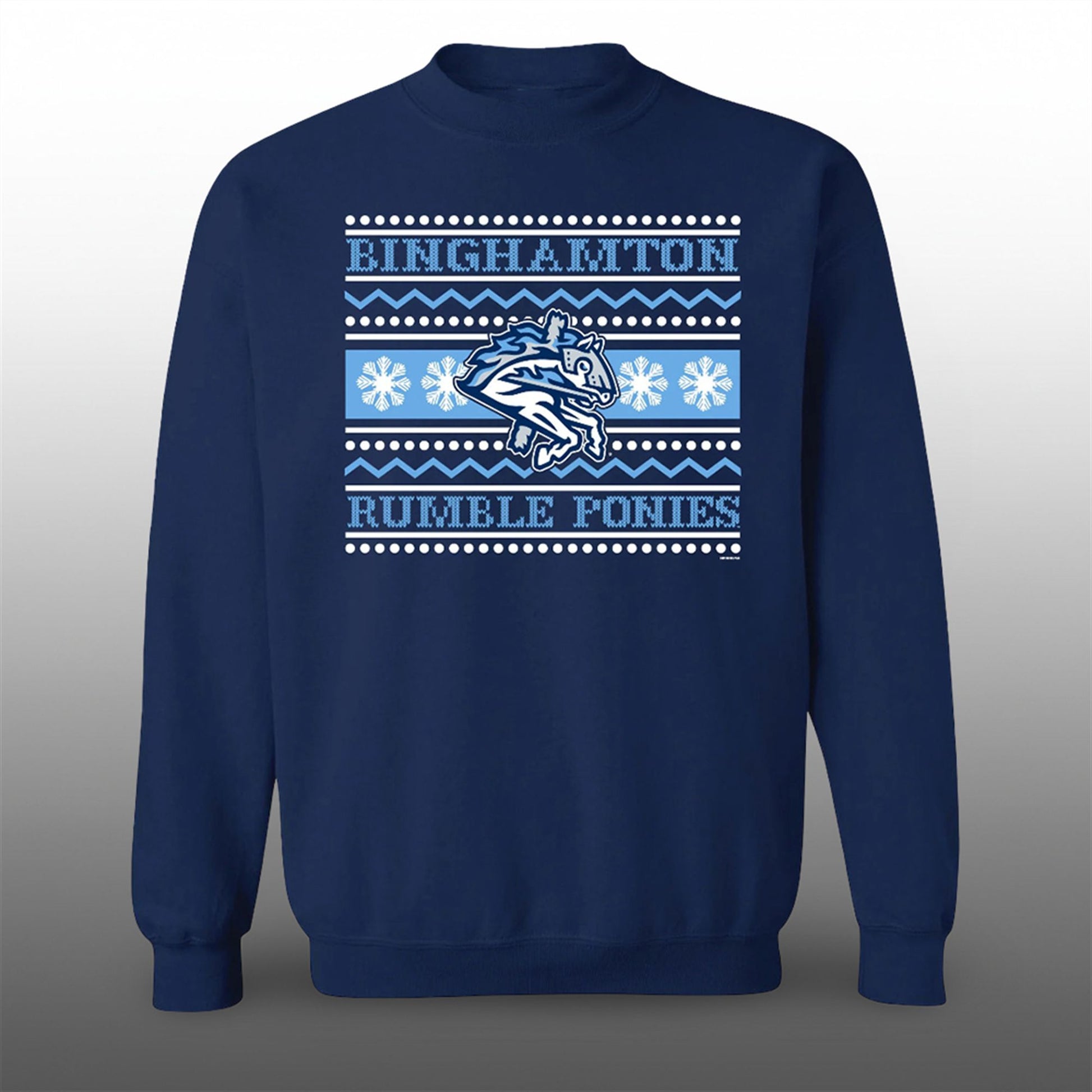 2026 Binghamton Rumble Ponies Jolly Ugly Sweater - Moonbestprint