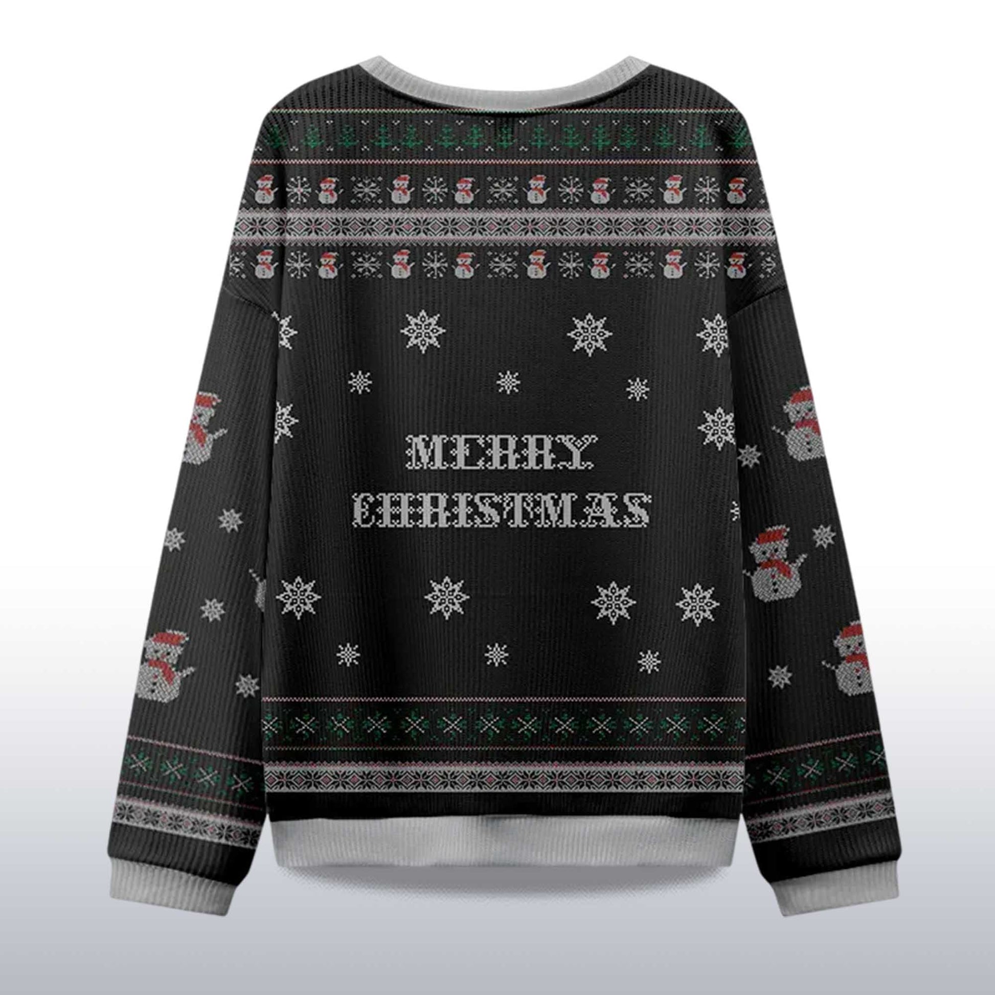 2026 Black Cat Unleash Holiday Chaos Christmas Ugly Sweater Moonbestprint