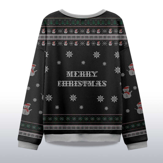2026 Black Cat Unleash Holiday Chaos Christmas Ugly Sweater Moonbestprint