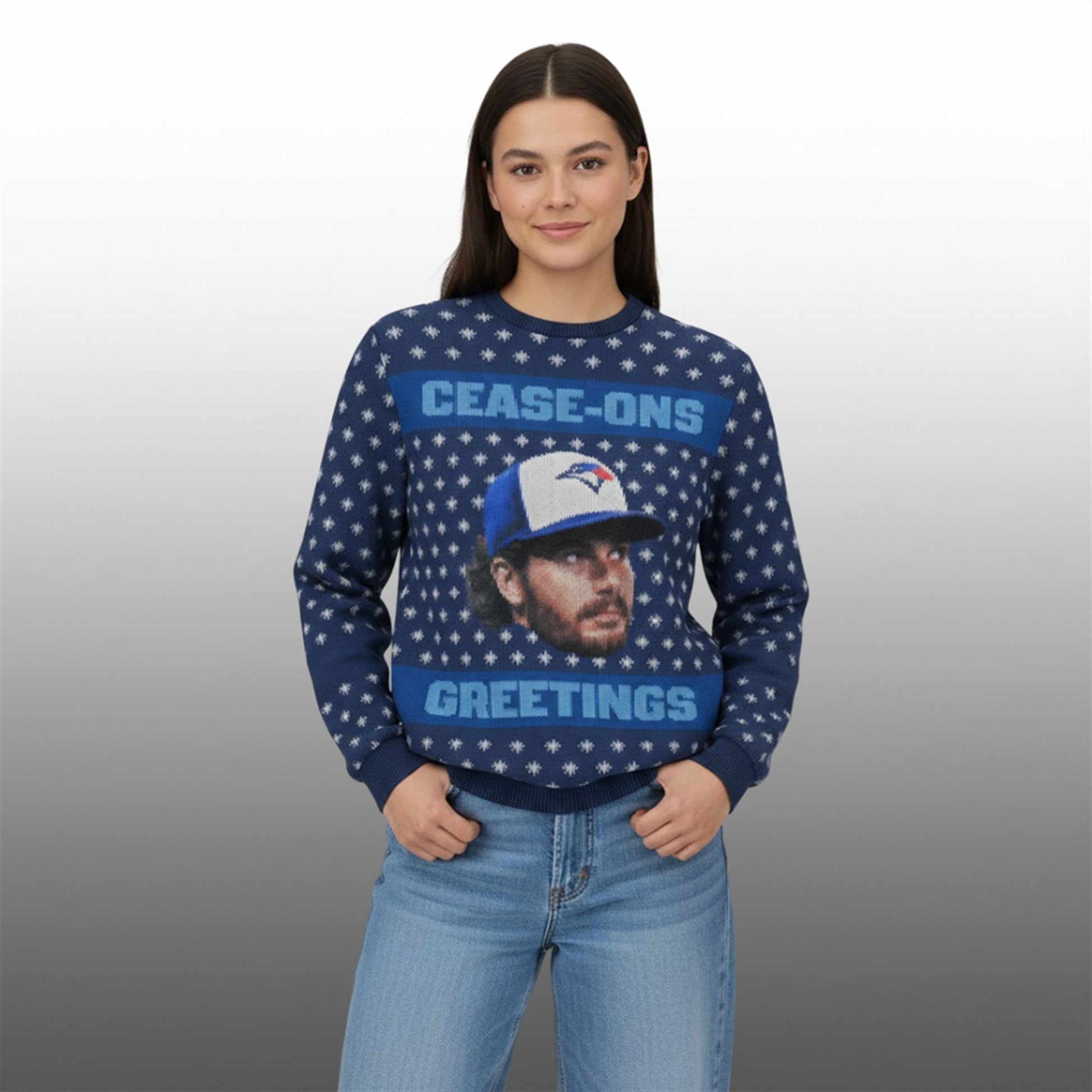 2026 Blue Jays Dylan Cease Gease Ones Greetings Ugly Sweater - Moonbestprint