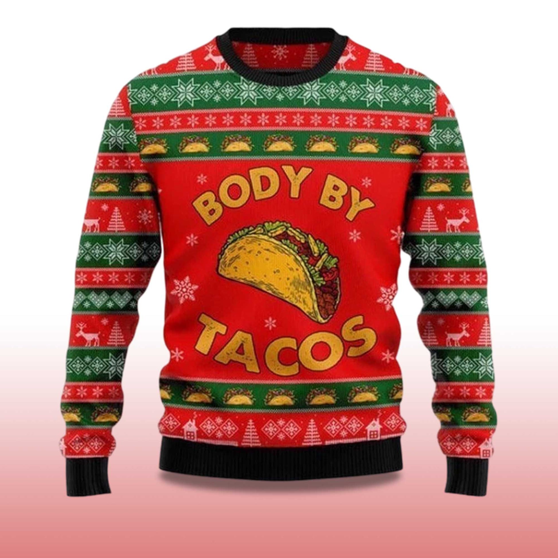 2026 Body By Taco Ugly Christmas Sweater Moonbestprint