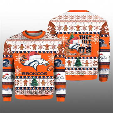 2026 Broncos They Not Like Us Ugly Christmas Sweater - Moonbestprint