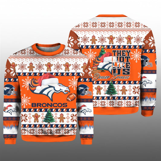 2026 Broncos They Not Like Us Ugly Christmas Sweater - Moonbestprint