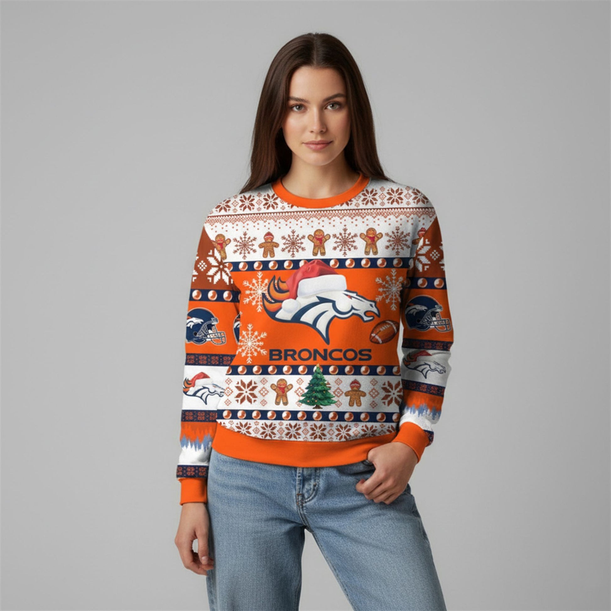 2026 Broncos They Not Like Us Ugly Christmas Sweater - Moonbestprint