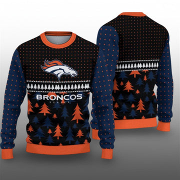 2026 Broncos Ugly Christmas Sweater - Moonbestprint