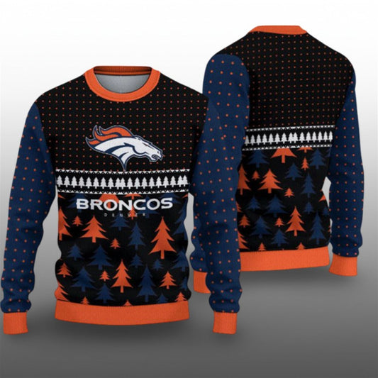 2026 Broncos Ugly Christmas Sweater - Moonbestprint
