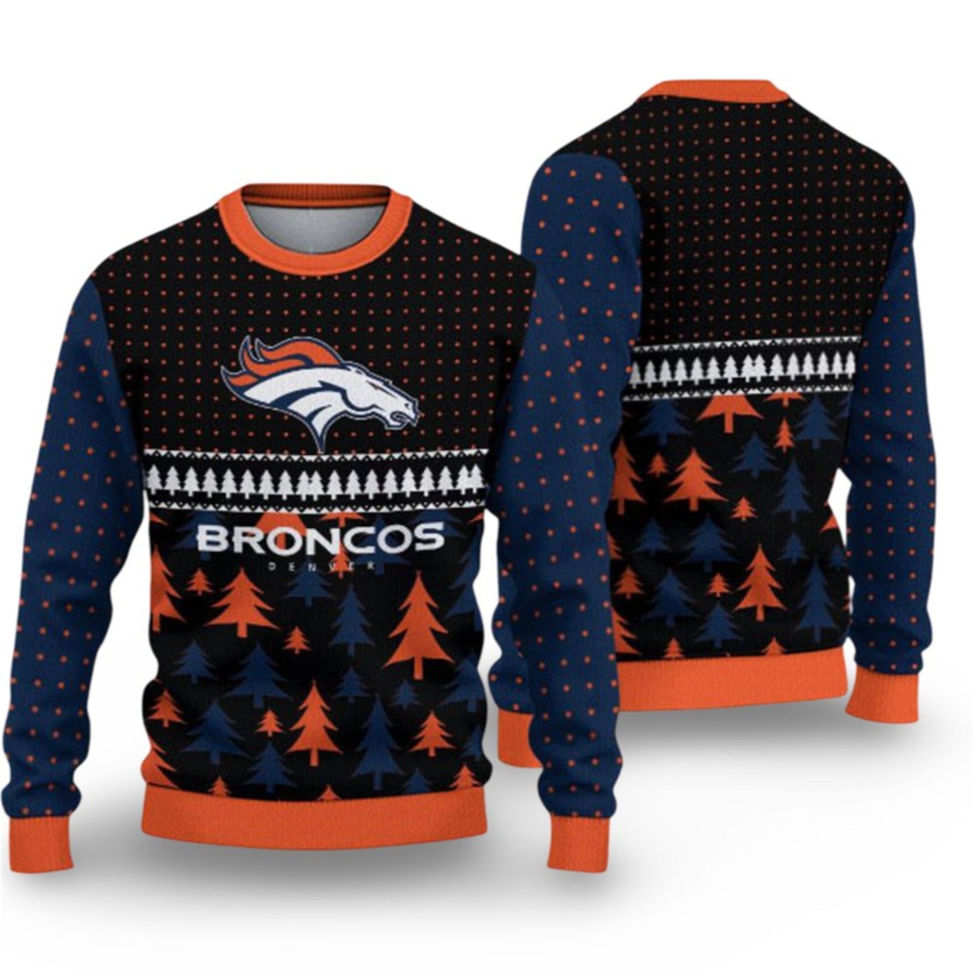 2026 Broncos Ugly Christmas Sweater - Moonbestprint