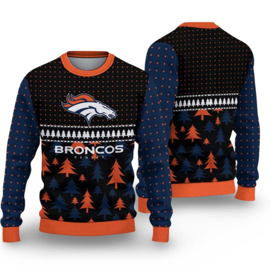 2026 Broncos Ugly Christmas Sweater - Moonbestprint
