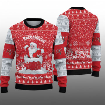 2026 Buccaneers Funny Santa Ugly Christmas Sweater - Moonbestprint