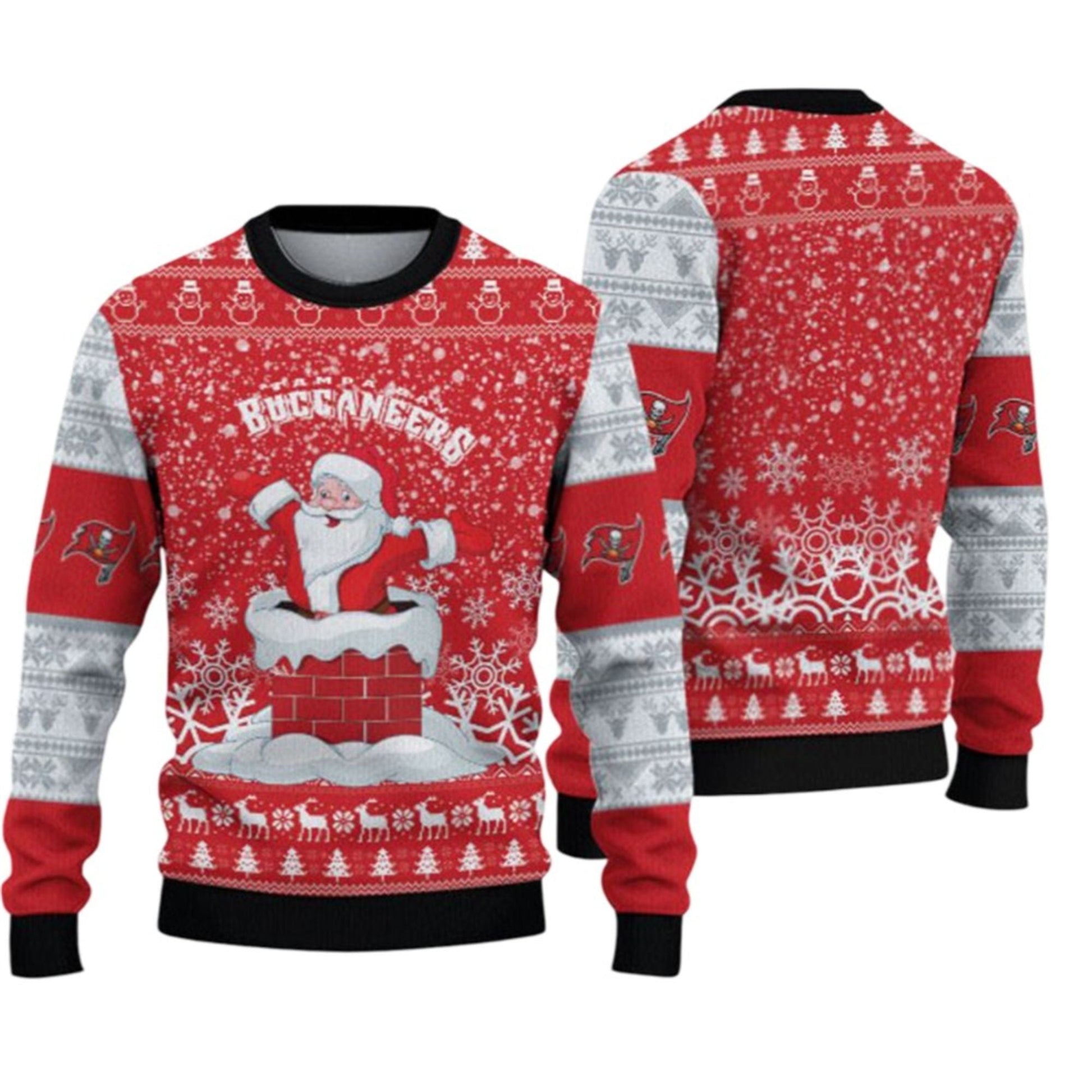 2026 Buccaneers Funny Santa Ugly Christmas Sweater - Moonbestprint