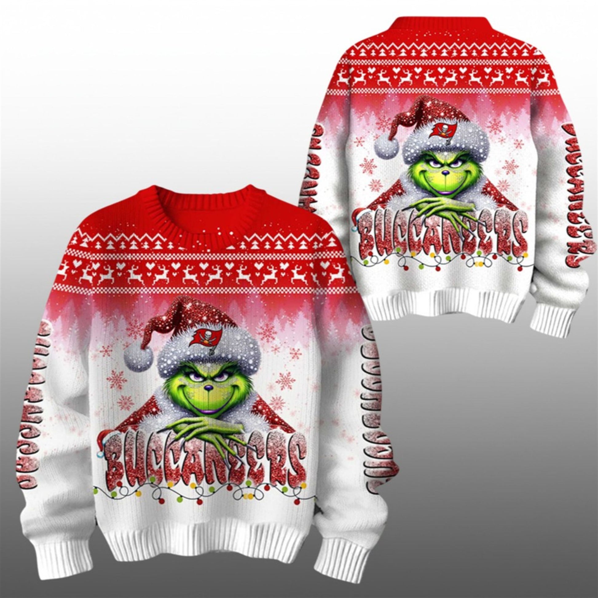 2026 Buccaneers Grnch Season Christmas Ugly Sweater - Moonbestprint