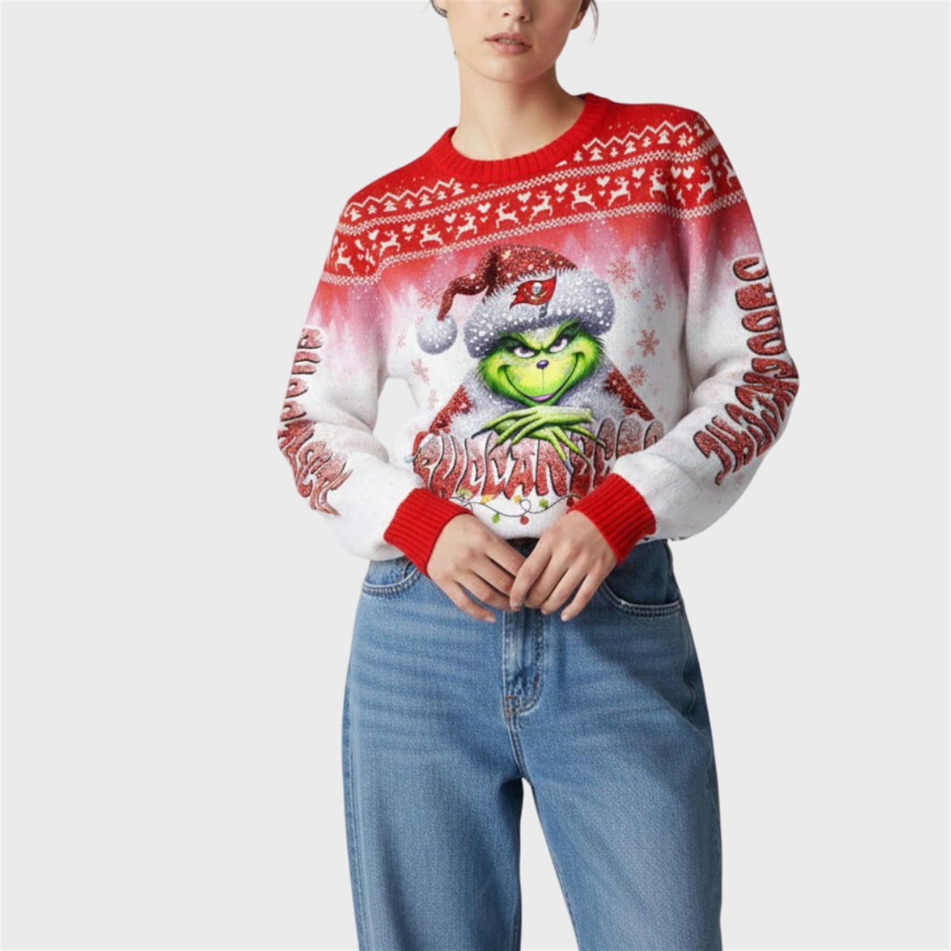 2026 Buccaneers Grnch Season Christmas Ugly Sweater - Moonbestprint