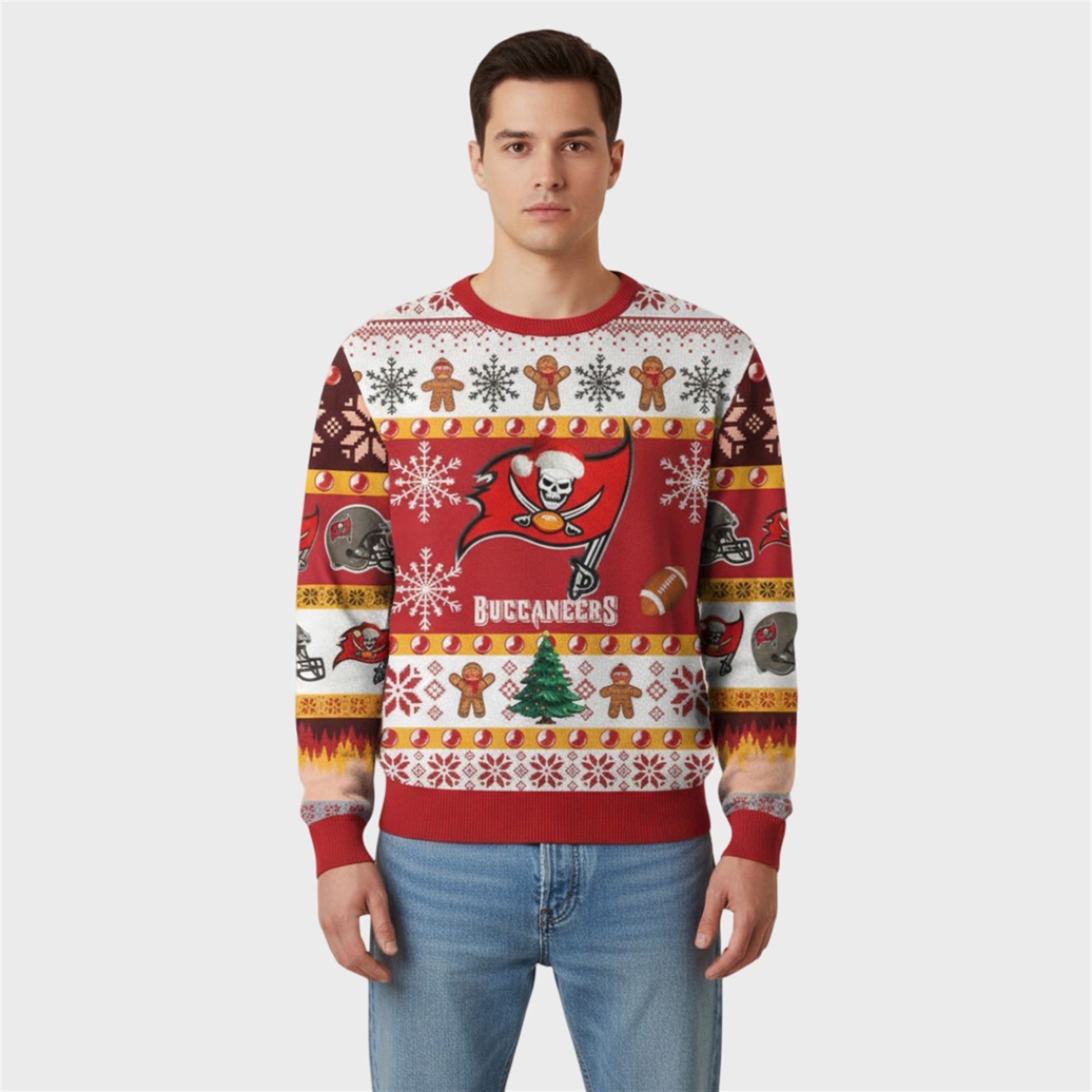 2026 Buccaneers They Not Like Us Ugly Christmas Sweater - Moonbestprint