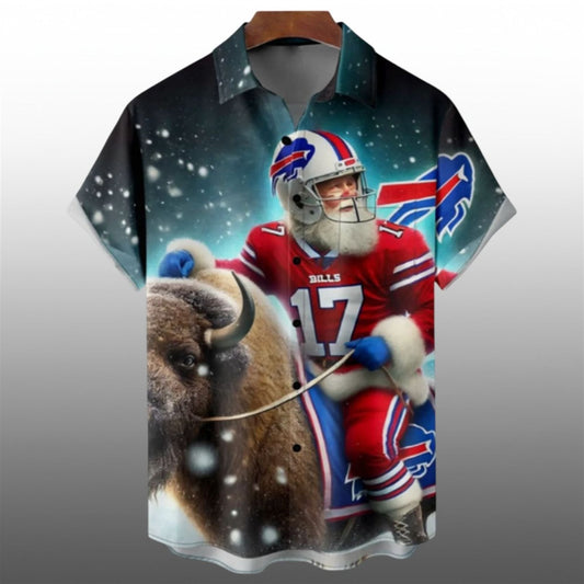 2025 Buffalo Bills Santa Hawaiian Shirt - Moonbestprint