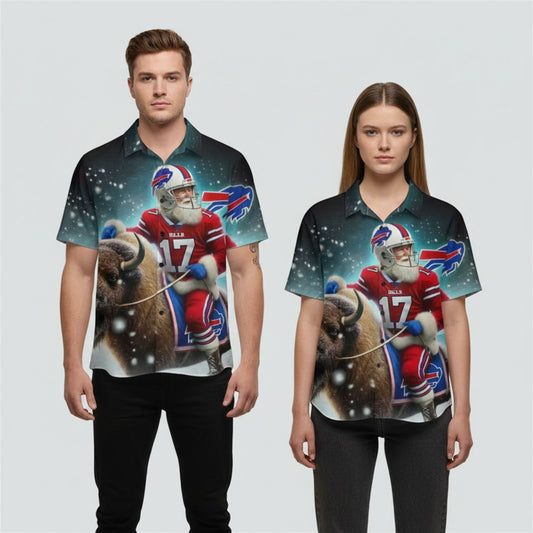 2025 Buffalo Bills Santa Hawaiian Shirt - Moonbestprint