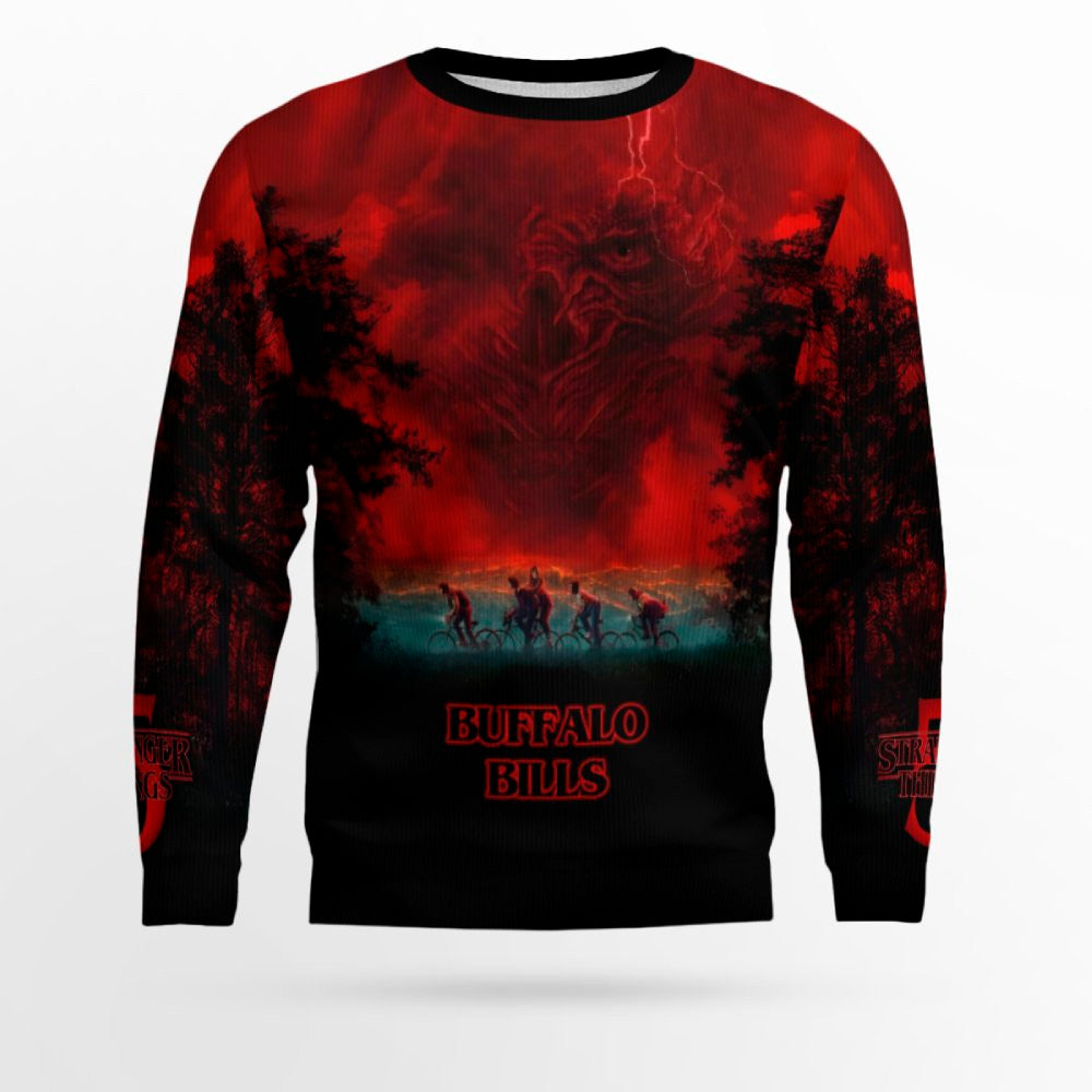 2025 Buffalo Bills Stranger Things Ugly Sweater – Moonbestprint