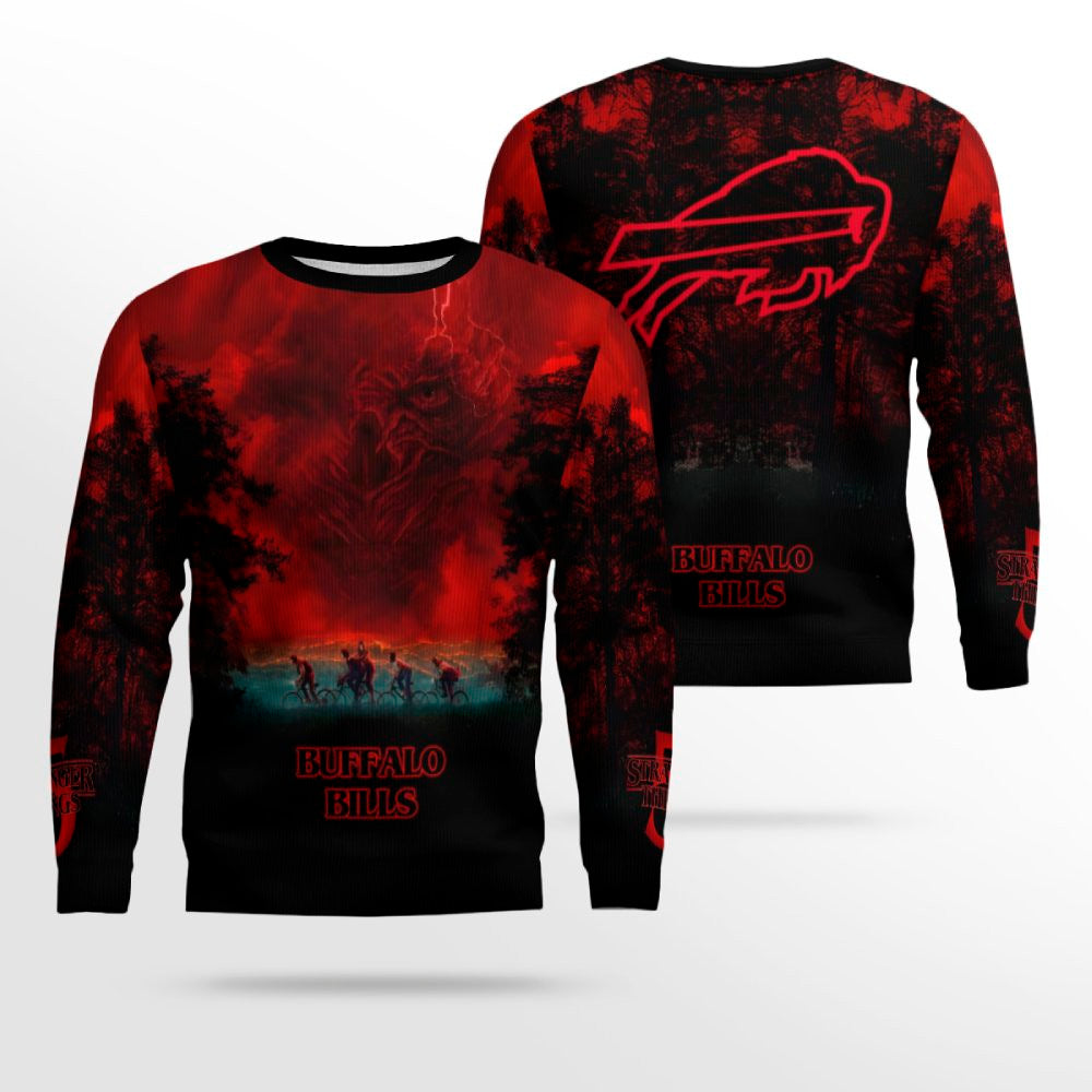 2025 Buffalo Bills Stranger Things Ugly Sweater – Moonbestprint