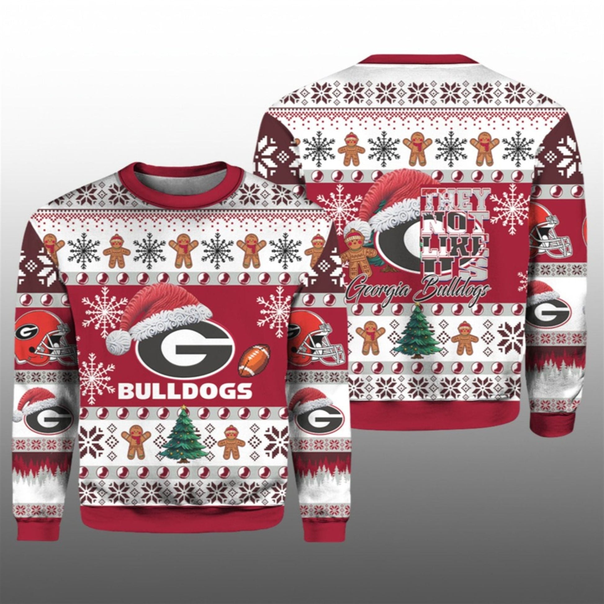 2026 Bulldogs They Not Like Us Ugly Christmas Sweater - Moonbestprint