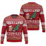 2025 Capybara Holidays Ugly Christmas Sweater – Moonbestprint