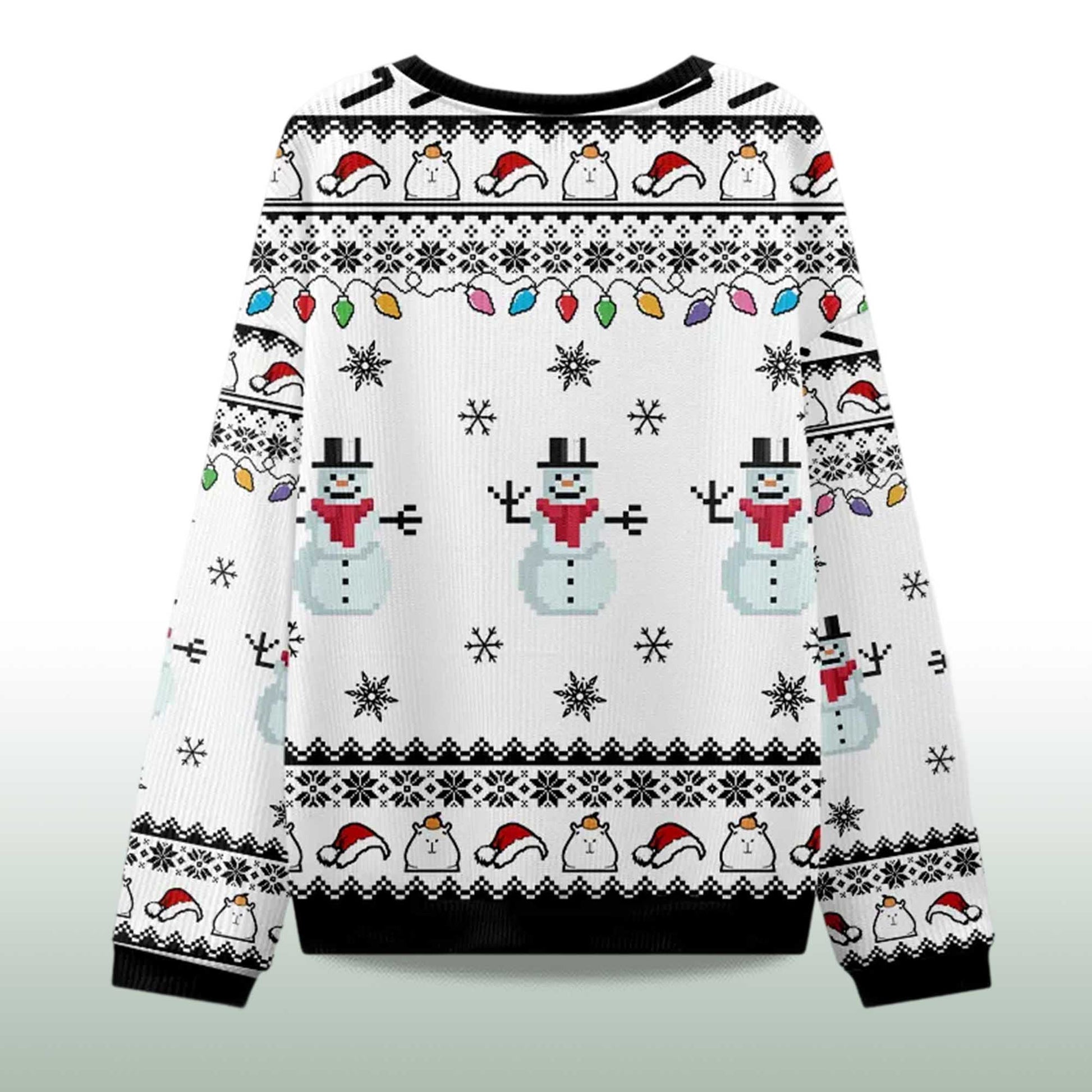 2026 Capybara Smoking Christmas Ugly Sweater Moonbestprint