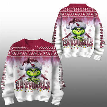 2026 Cardinals Grnch Season Christmas Ugly Sweater - Moonbestprint