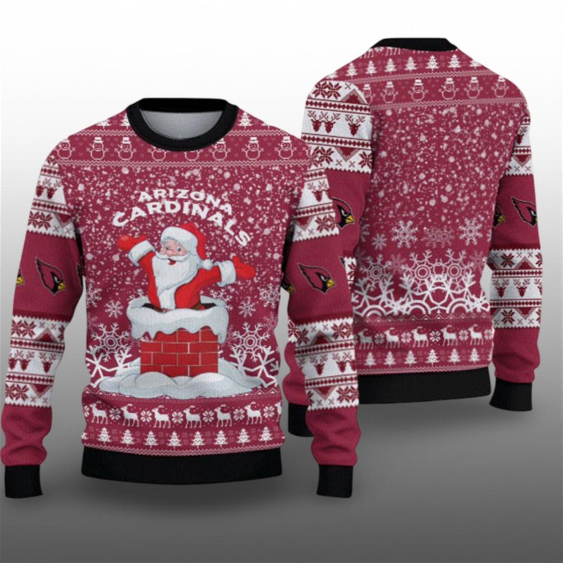 2026 Cardinals Santa Ugly Christmas Sweater - Moonbestprint