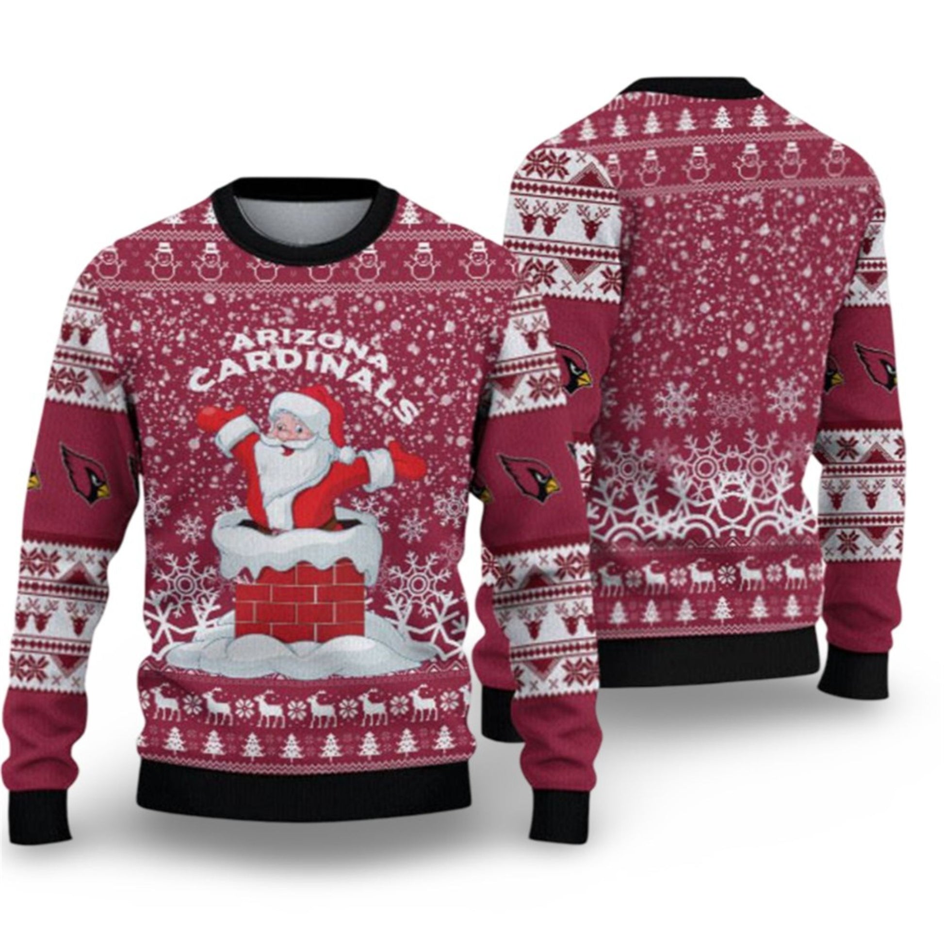 2026 Cardinals Santa Ugly Christmas Sweater - Moonbestprint