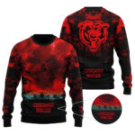 2025 Chicago Bears Stranger Things Ugly Sweater – Moonbestprint