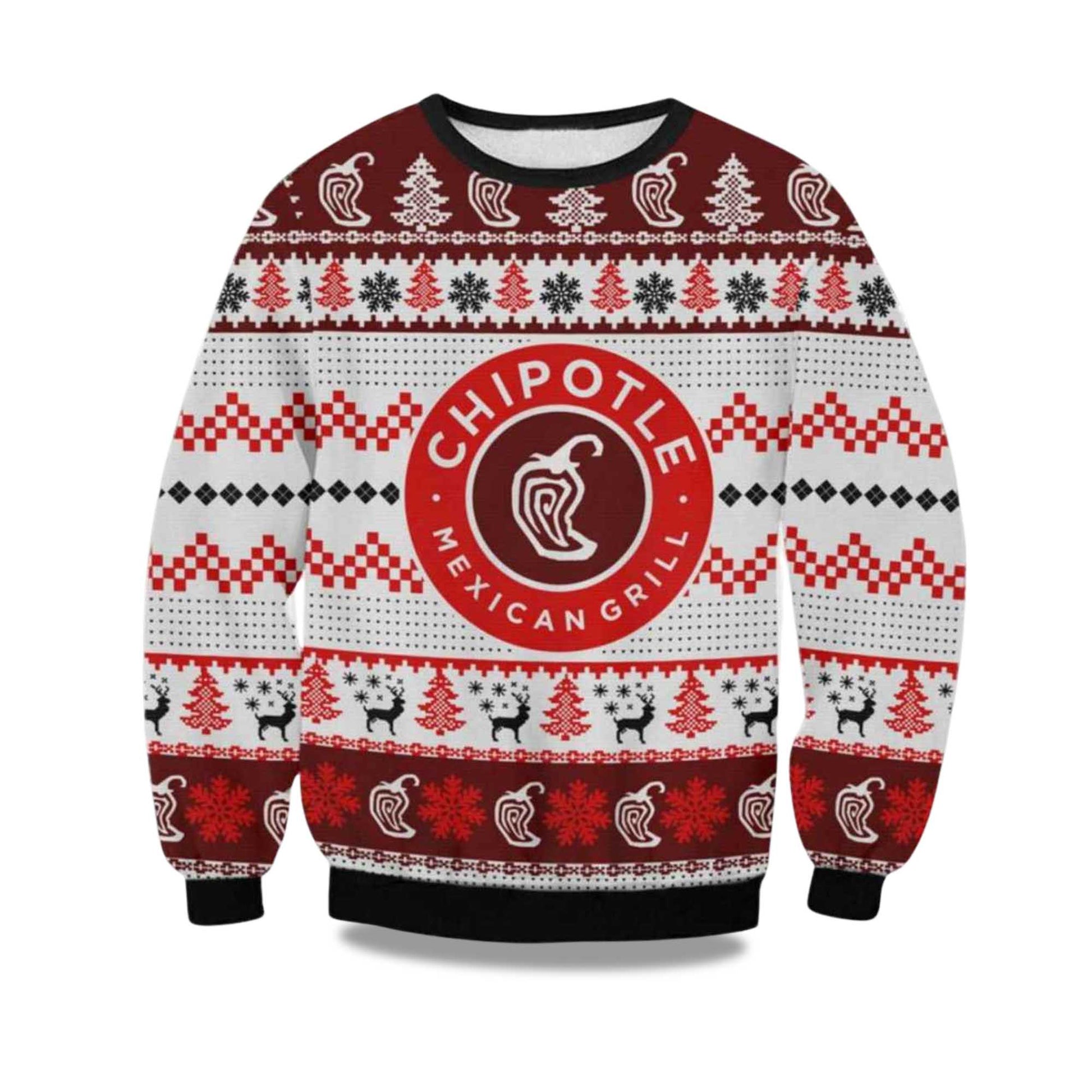 2026 Chipotle Ugly Christmas Sweater Moonbestprint