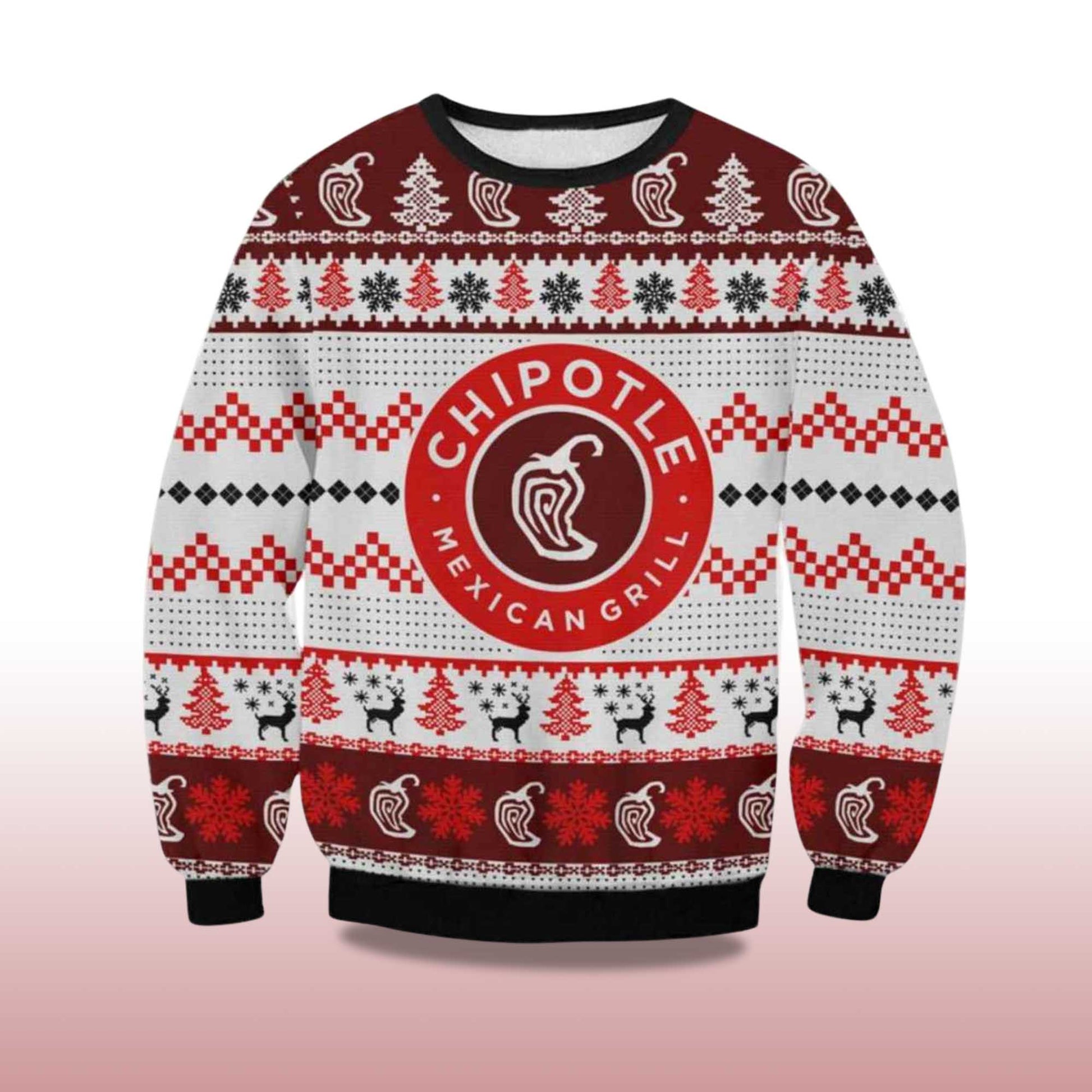 2026 Chipotle Ugly Christmas Sweater Moonbestprint