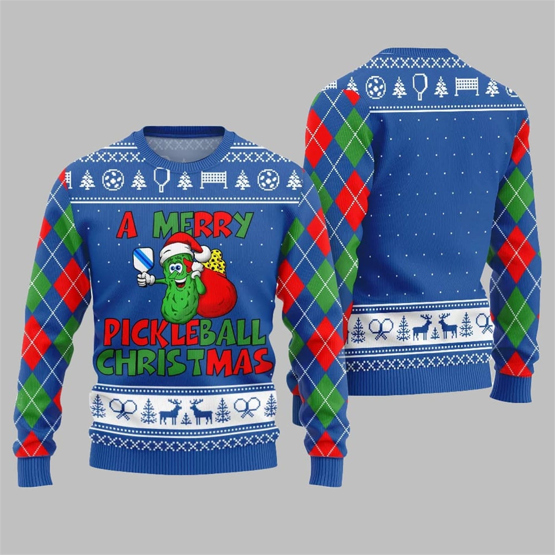 2026 Christmas A Merry Pickleball Christmas Ugly Sweater - Moonbestprint