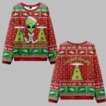 2025 Christmas Alien Believes in Santa Ugly Christmas Sweater – Moonbestprint