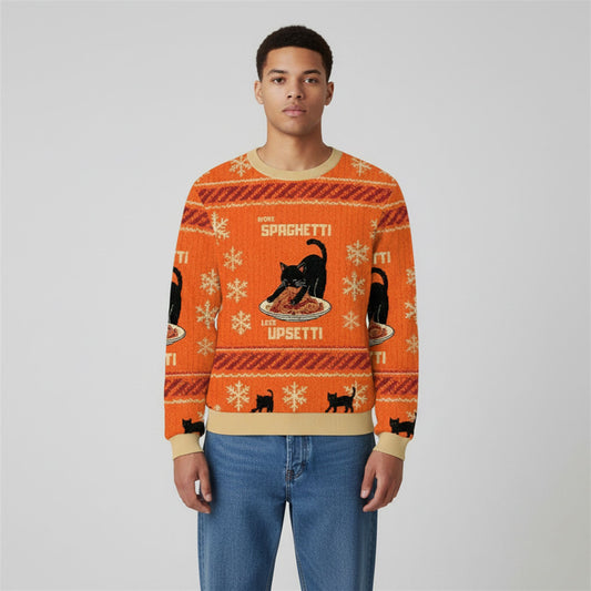 2026 Christmas Alien Cat Meme Ugly Sweater - Moonbestprint