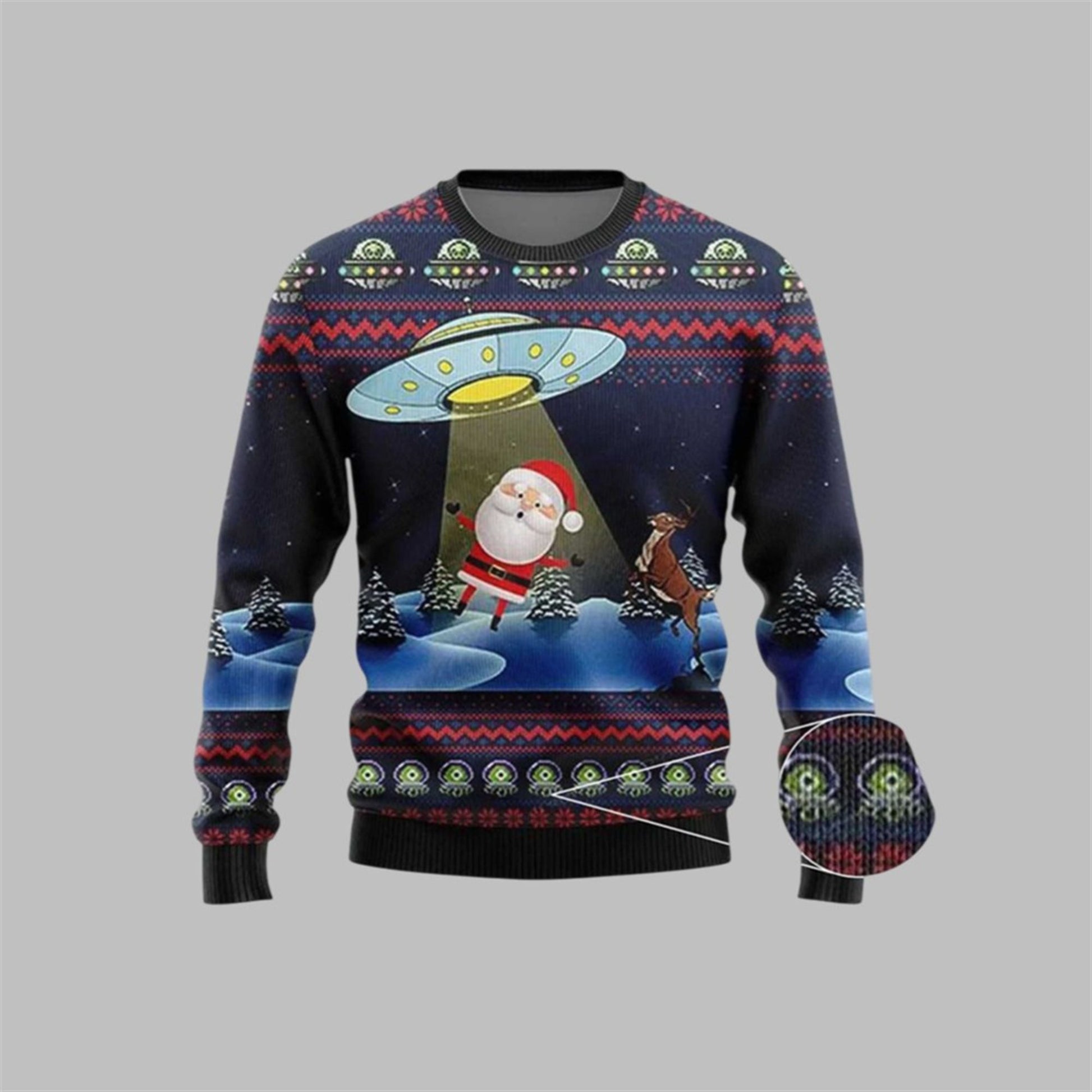 2026 Christmas Alien Santa Ugly Sweater - Moonbestprint