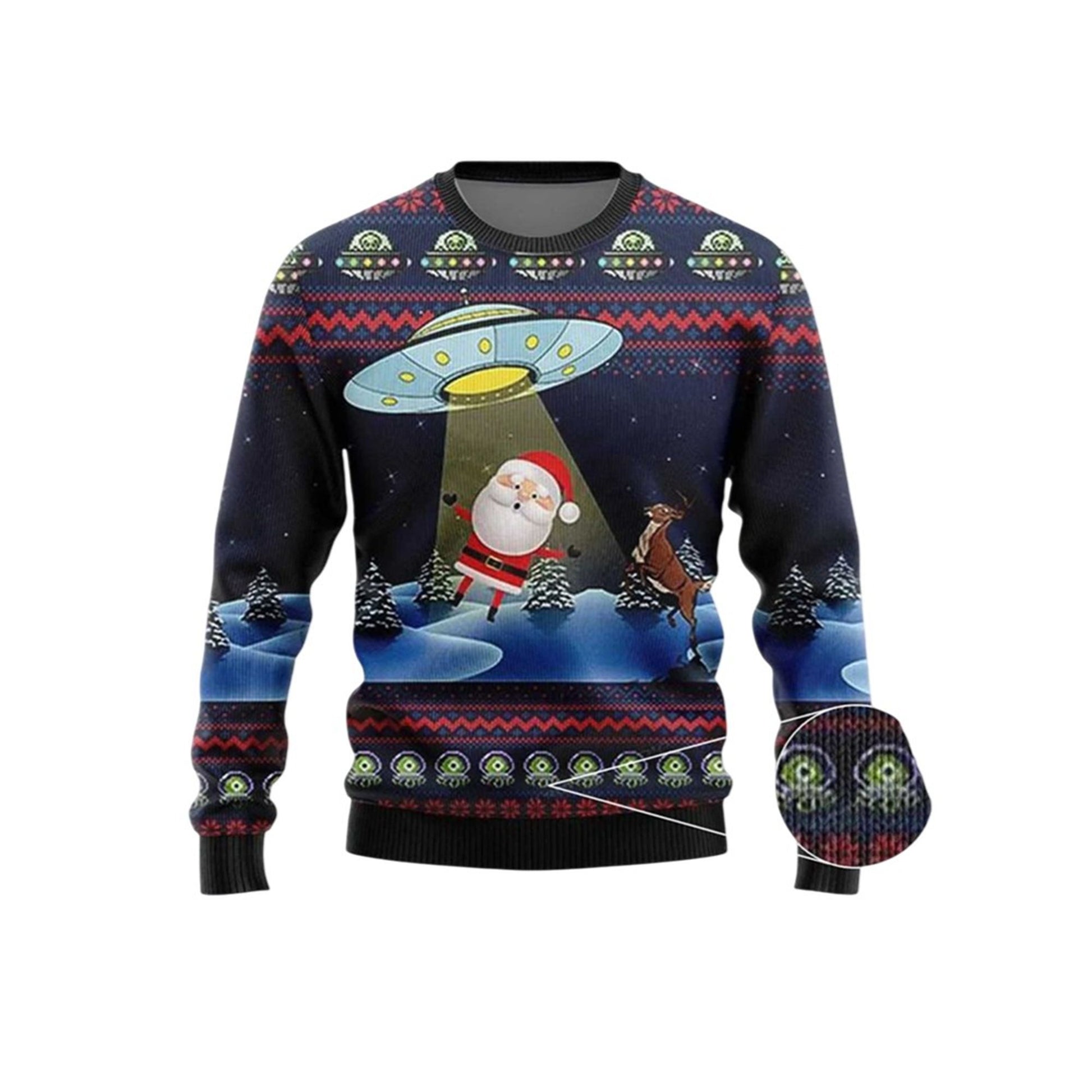 2026 Christmas Alien Santa Ugly Sweater - Moonbestprint