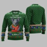 2025 Christmas All I Want For Christmas Is A Koala Ugly Christmas Sweater – Moonbestprint